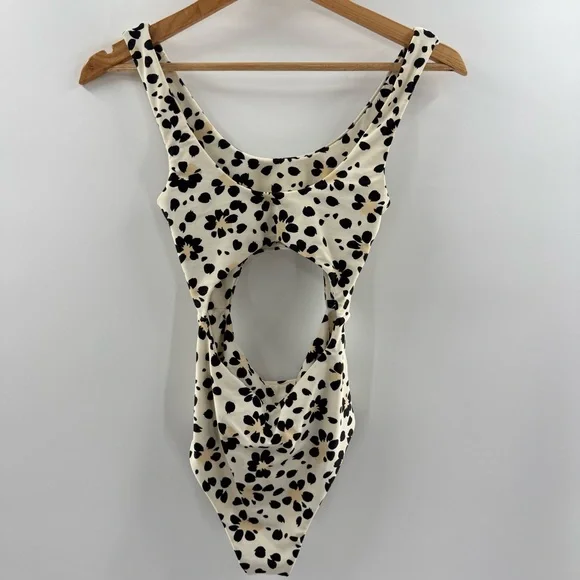 AMUSE Society X Free People Sophia One-Piece Cut Out Cheeky Swimsuit Size Small - Picture 9 of 10